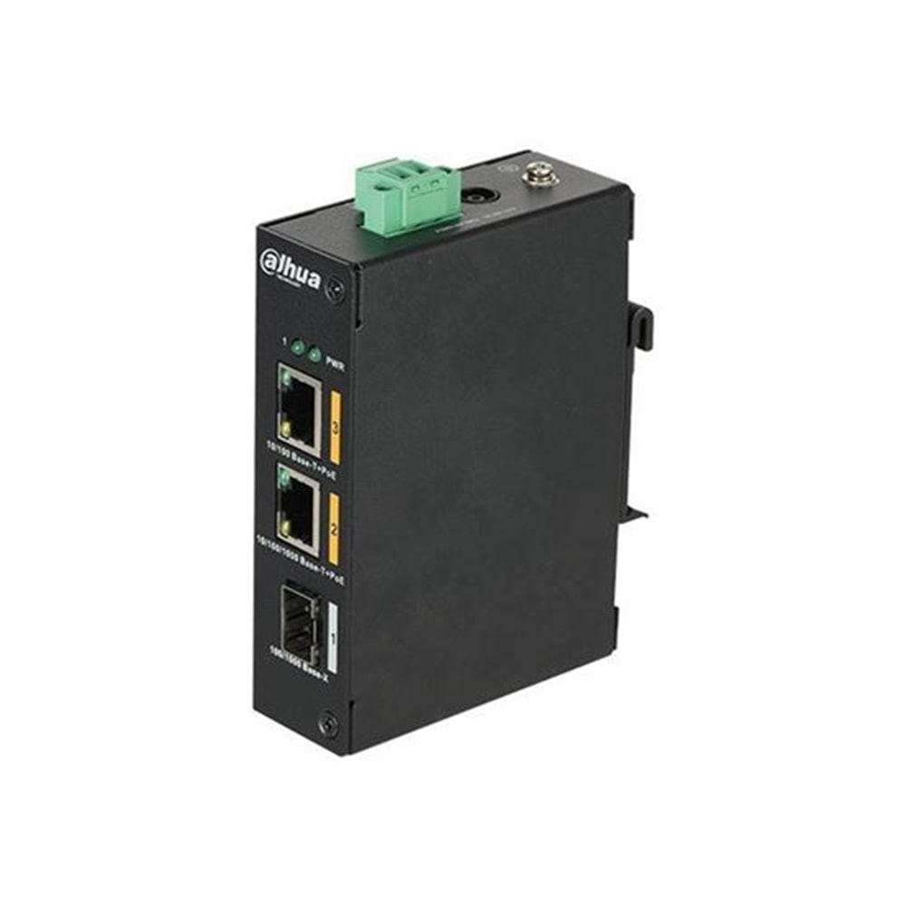 DAHUA PFS3103-1GT1ET-60 2 Port Endustriyel Poe Switch